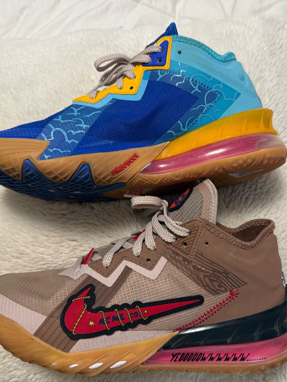 Nike LeBron 18 Low Wile E Coyote Road Runner Space Jam Tune Squad Men’s 9